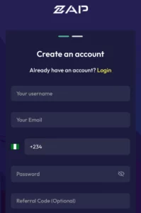 How to sign up for Zap Exchange